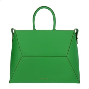 CHARLES & KHEITH Nasrin Geometric Tote Bag Nasrin Geometric Tote Bag - Green 💚