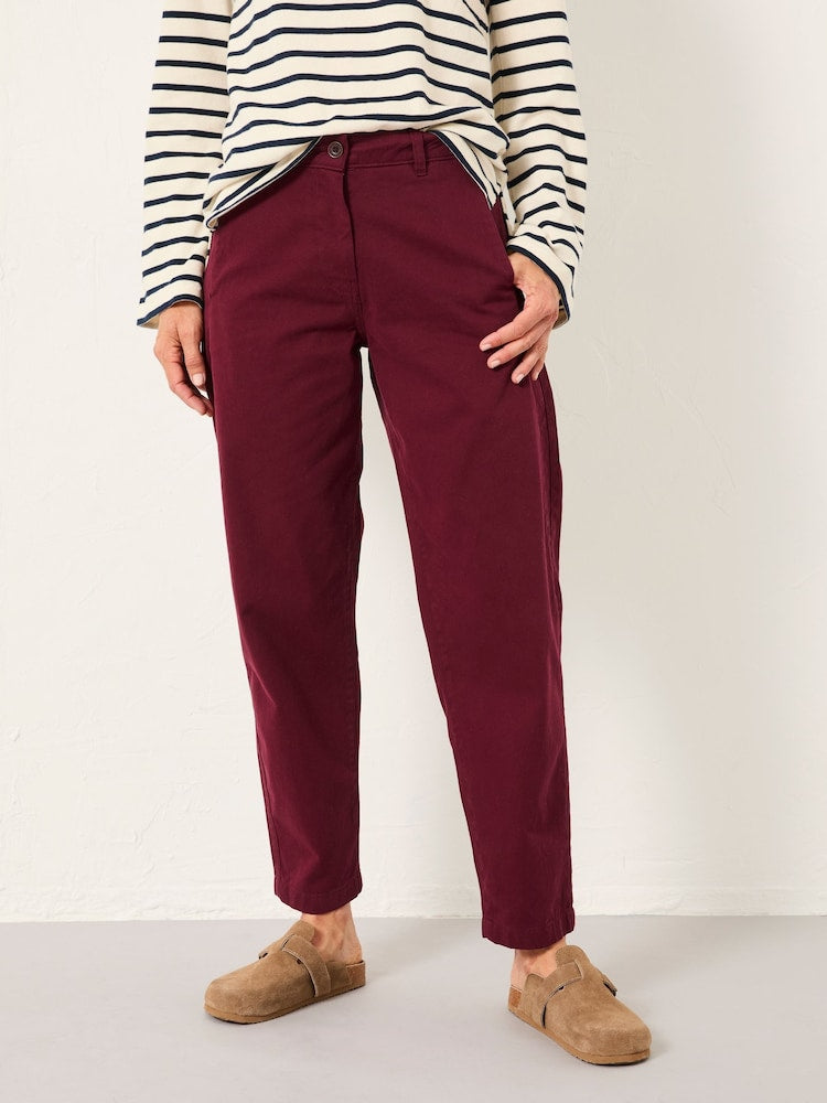 PANTALON CHINO AVEC CEINTURE TRESSÉE