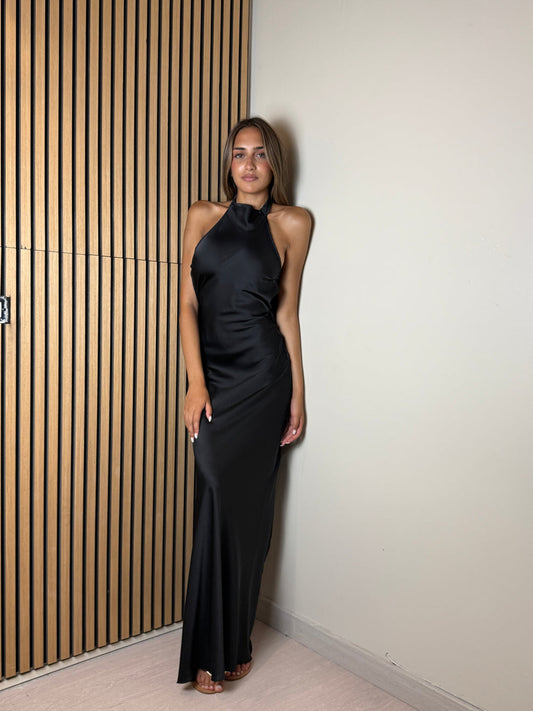 ROBE  MI-LONGUE À DÉCOLLETÉ DOS