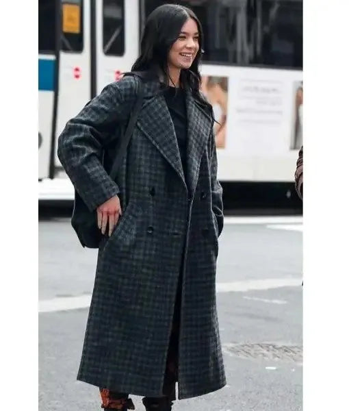 MANTEAU À CARREAUX OVERSIZED