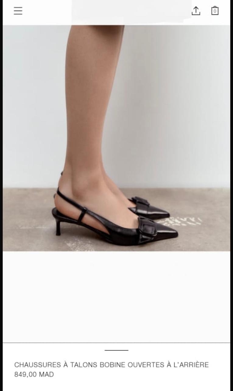 CHAUSSURES À TALONS BOBINE OUVERTES À L'ARRIÈRE