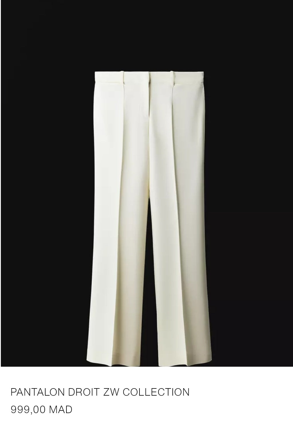 PANTALON DROIT ZW COLLECTION