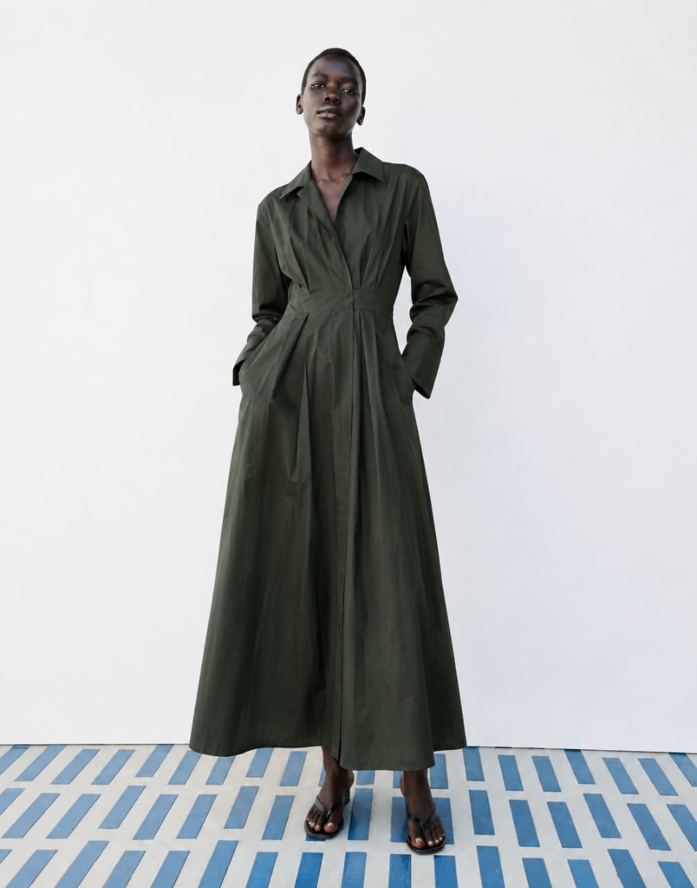 ROBE CHEMISE EN POPELINE ZW COLLECTION