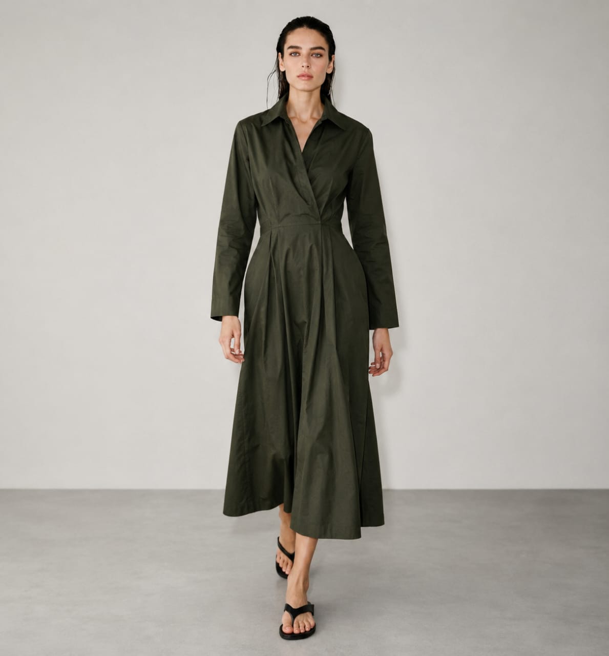 ROBE CHEMISE EN POPELINE ZW COLLECTION