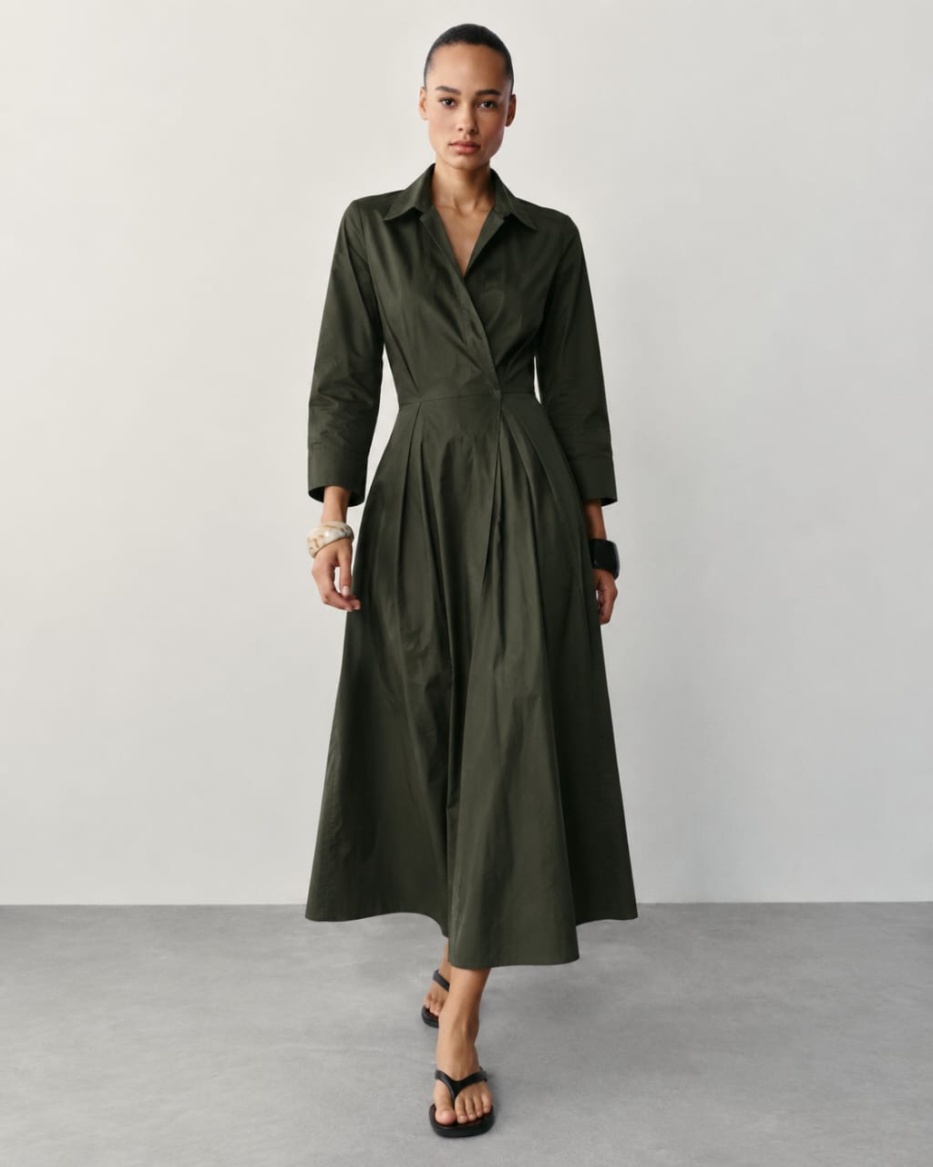 ROBE CHEMISE EN POPELINE ZW COLLECTION