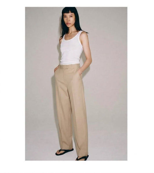 PANTALON DROIT TAILLE HAUTE