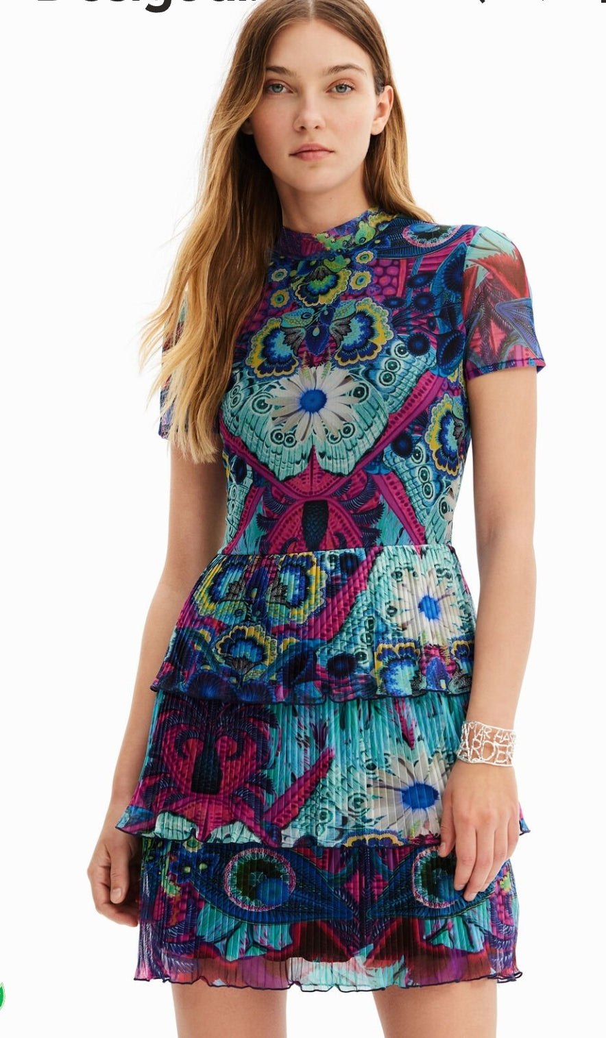 Robe Courte Volants Desigual