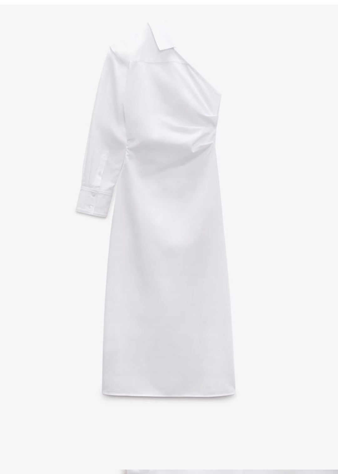 ROBE GABARDINE ASYMÉTRIQUE