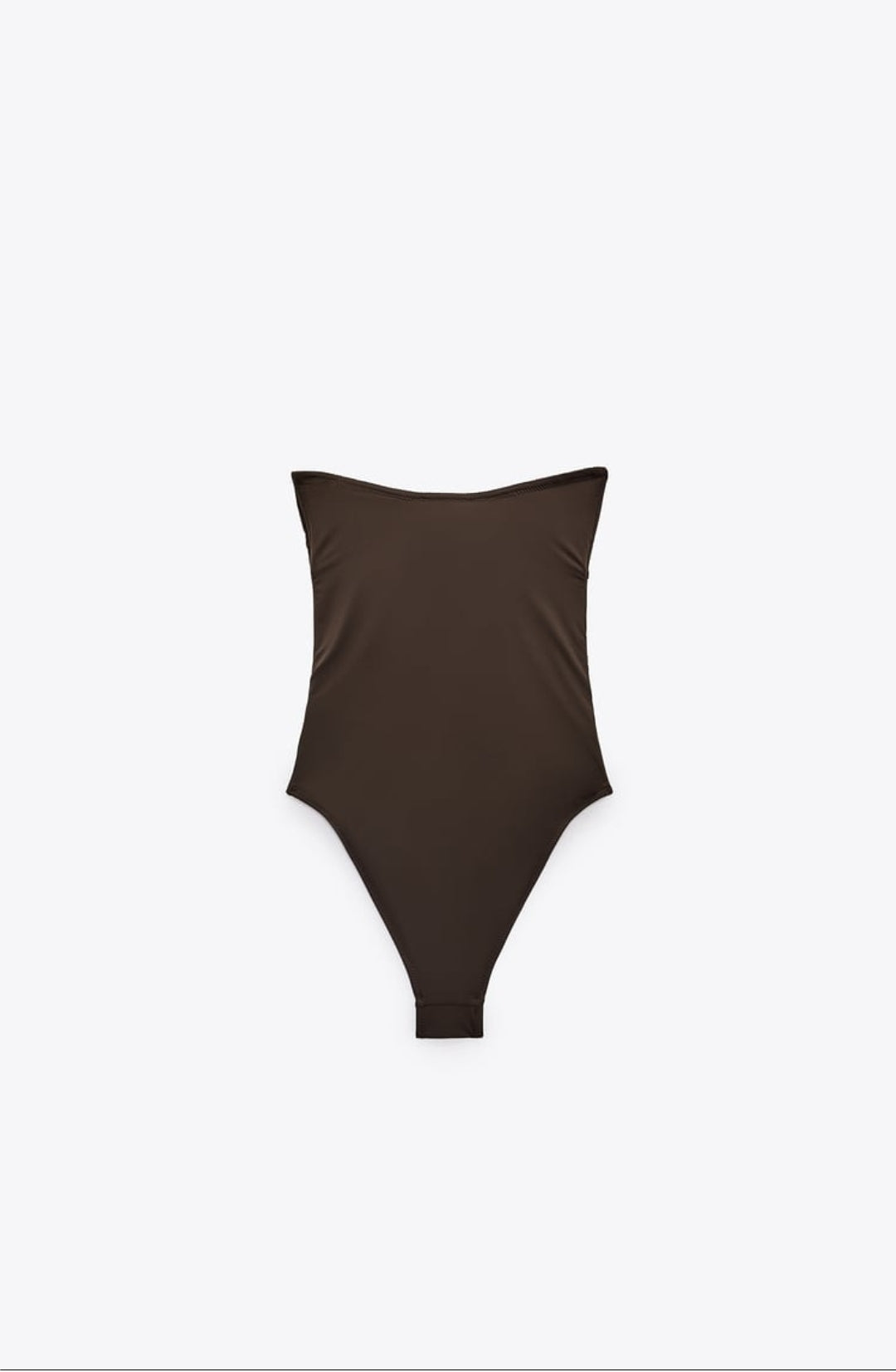 MAILLOT DE BAIN BUSTIER AJOURÉ CHOCOLAT