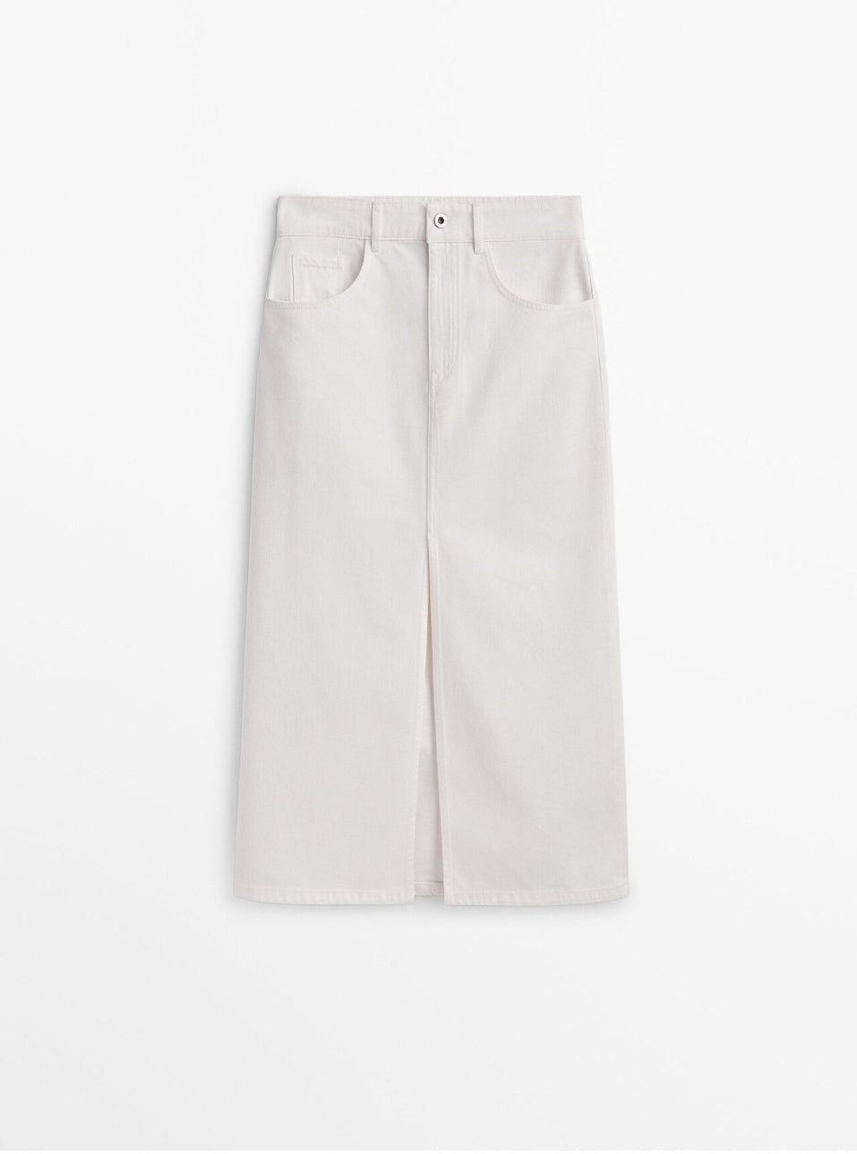 Jupe En Jean Taille Haute Cru Massimo Dutti