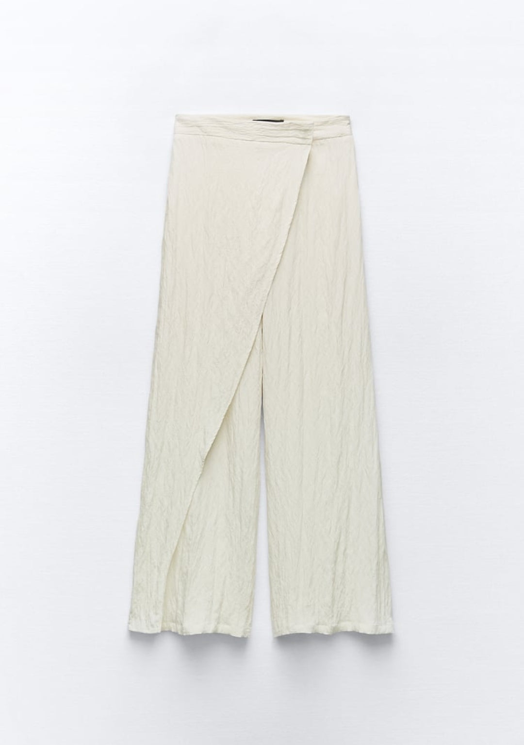 PANTALON LARGE PORTEFEUILLE PLISSÉ