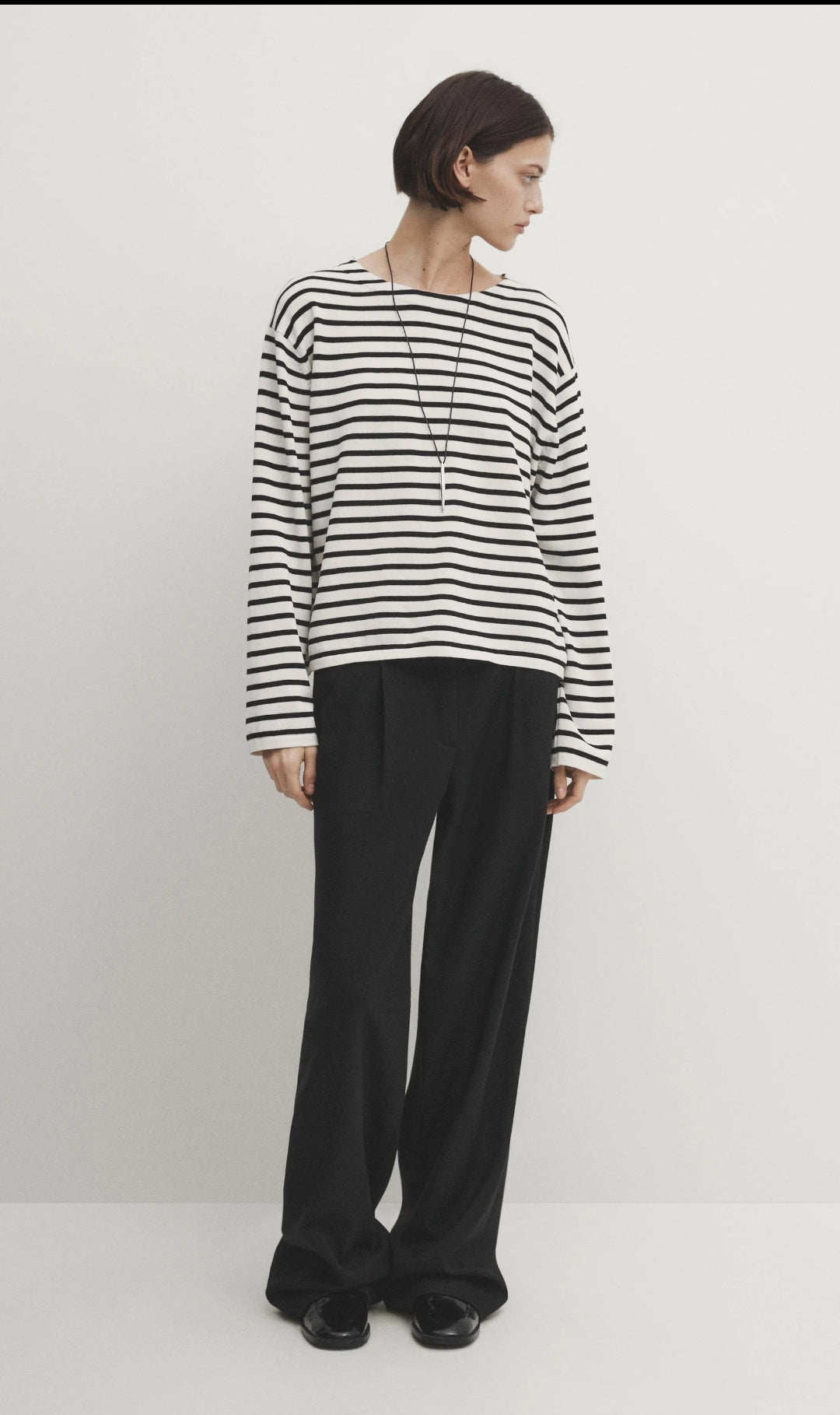 PULLOVER STRIPED CREW NECK MASSIMO DUTTI