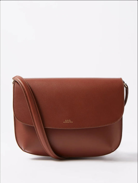 A.P.C SARAH SHOULDER NOISETTE BAG