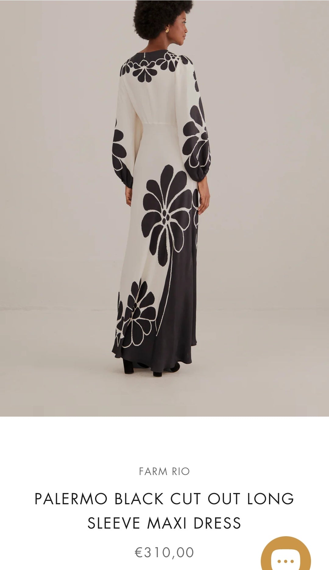 FARM RIO Black Palermo Cut Out Lenzing™ Ecovero™ Viscose Maxi Dress