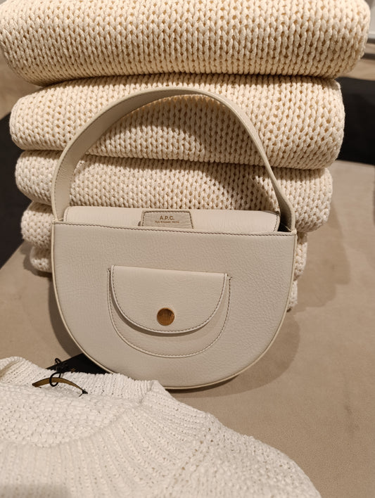 A.P.C. SAC POCKET SMALL ÉCRU