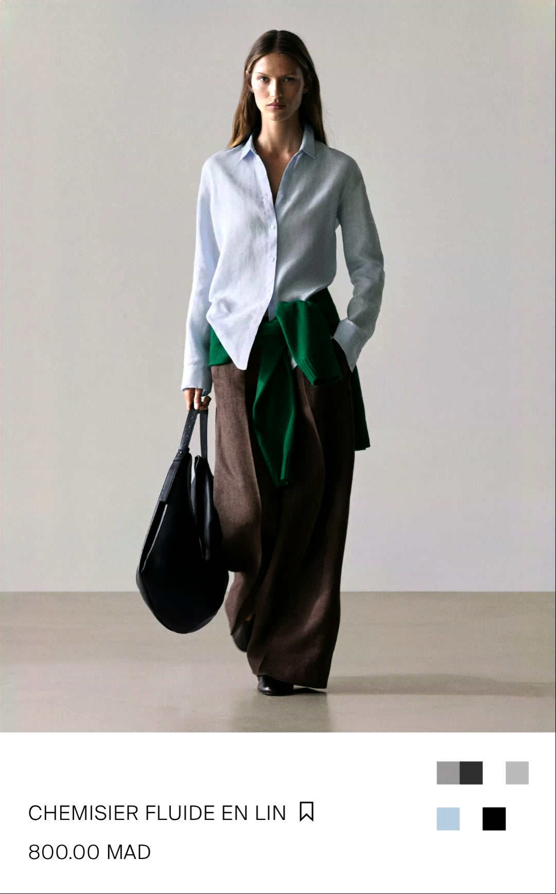 CHEMISIER FLUIDE EN LIN