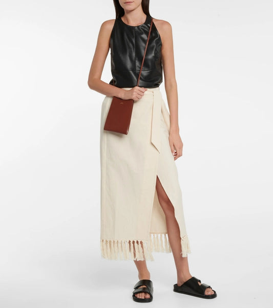 A.P.C. POCHETTE TOUR DE COU EN CUIR LISSE JAMIE