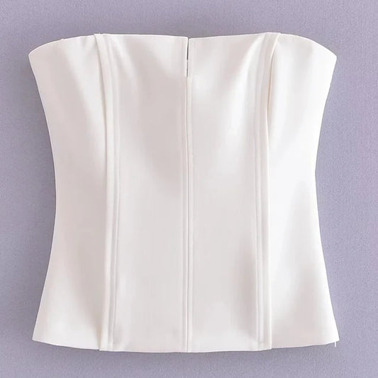 TOP BUSTIER AVEC COUTURES Et OUVERTURE