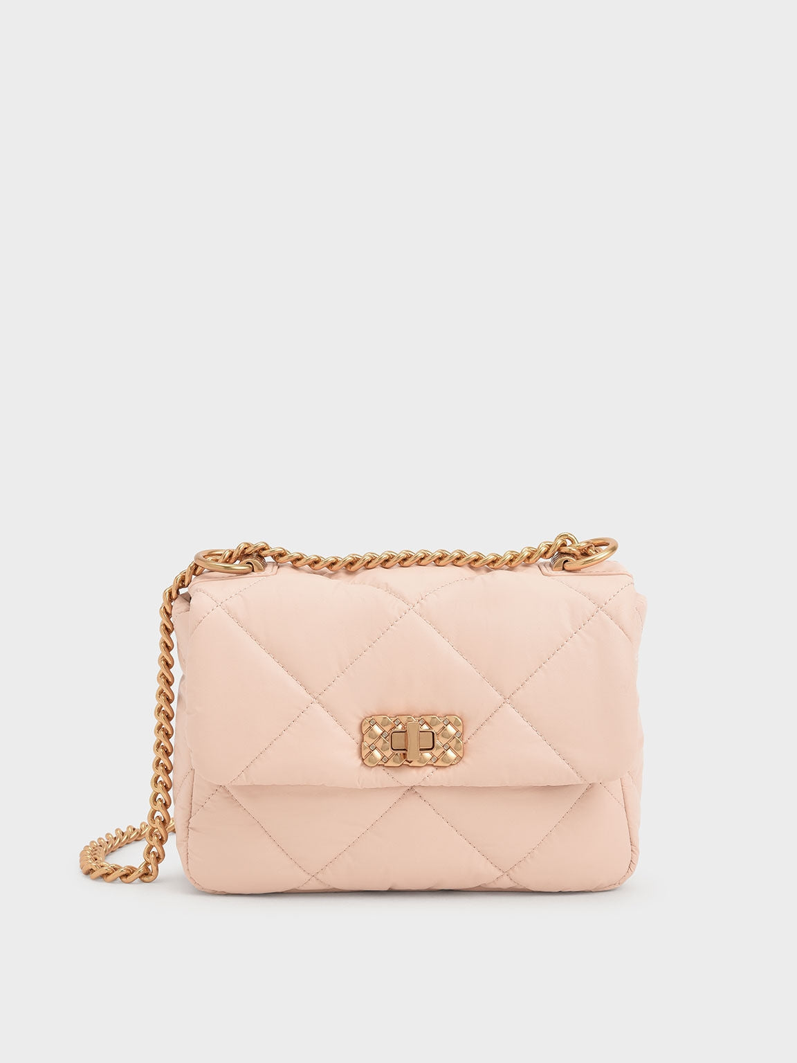 CHARLES & KHEITH Sac Porté Épaule Rembourré Paffuto Pink