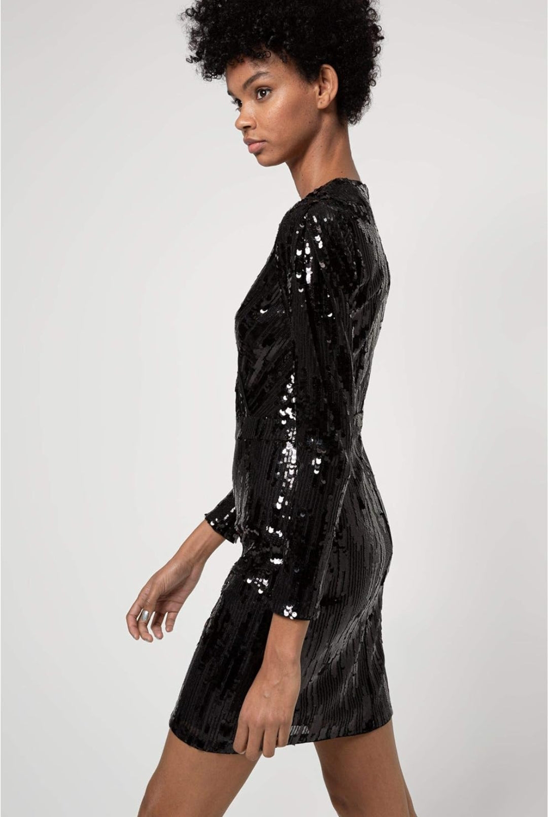 ROBE À SEQUINS NOIRE