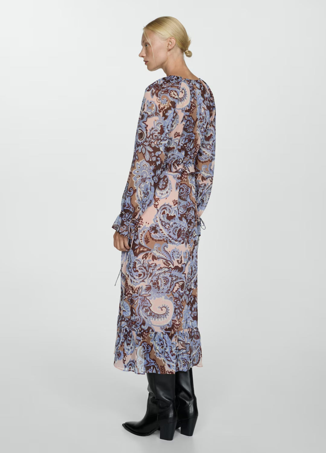 ROBE PAISLEY VOLANTS