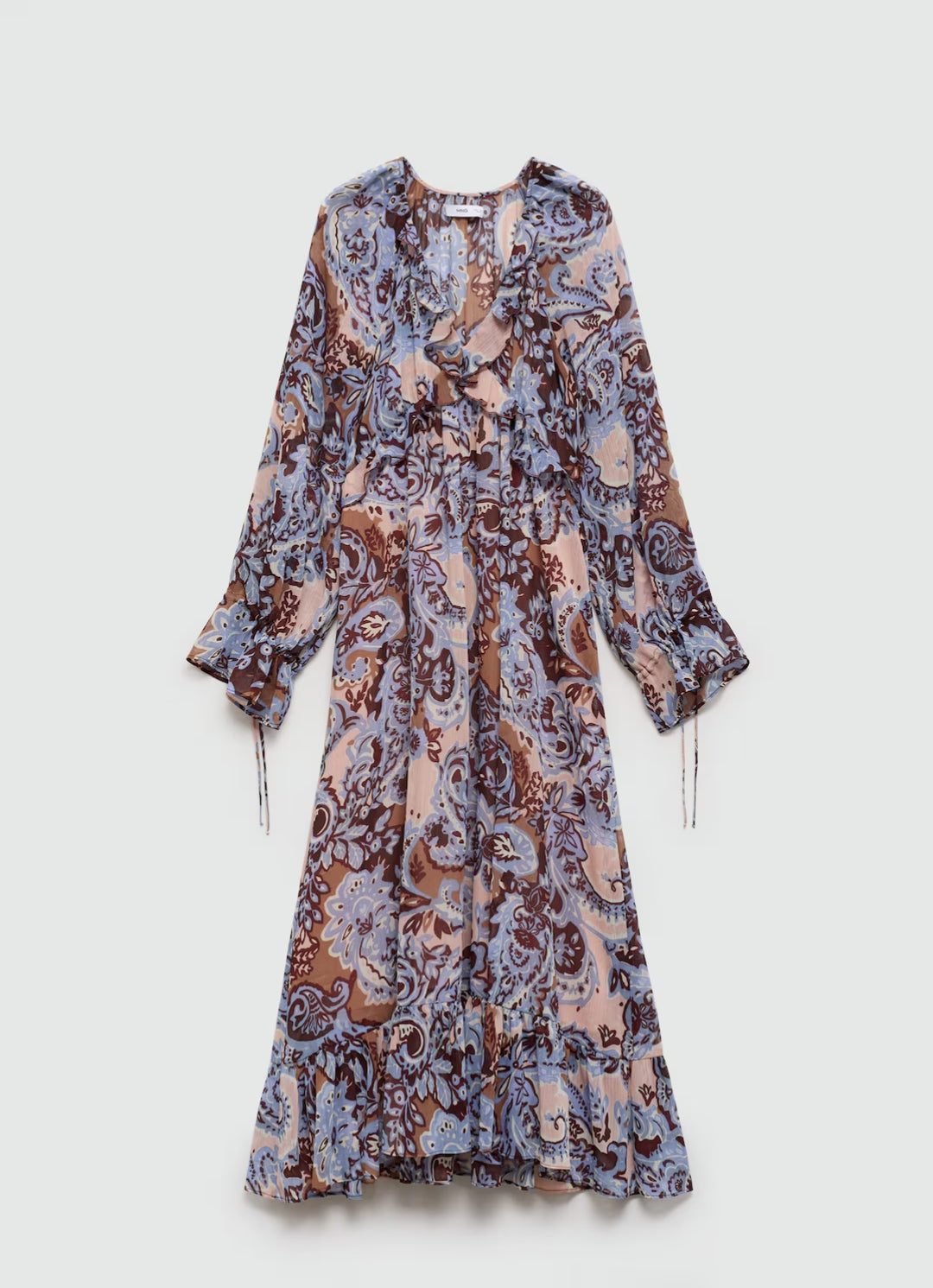 ROBE PAISLEY VOLANTS