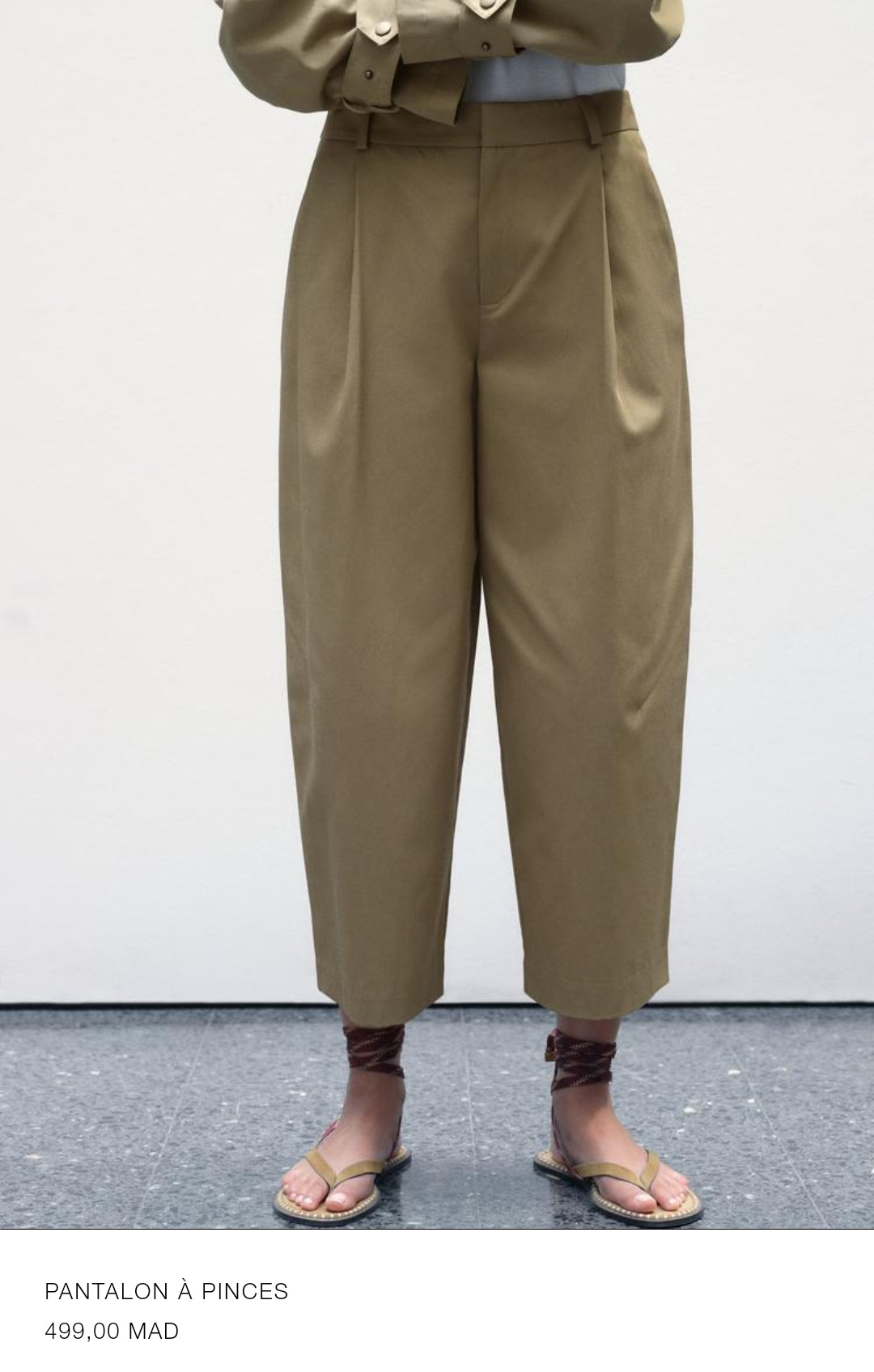 PANTALON À PINCES