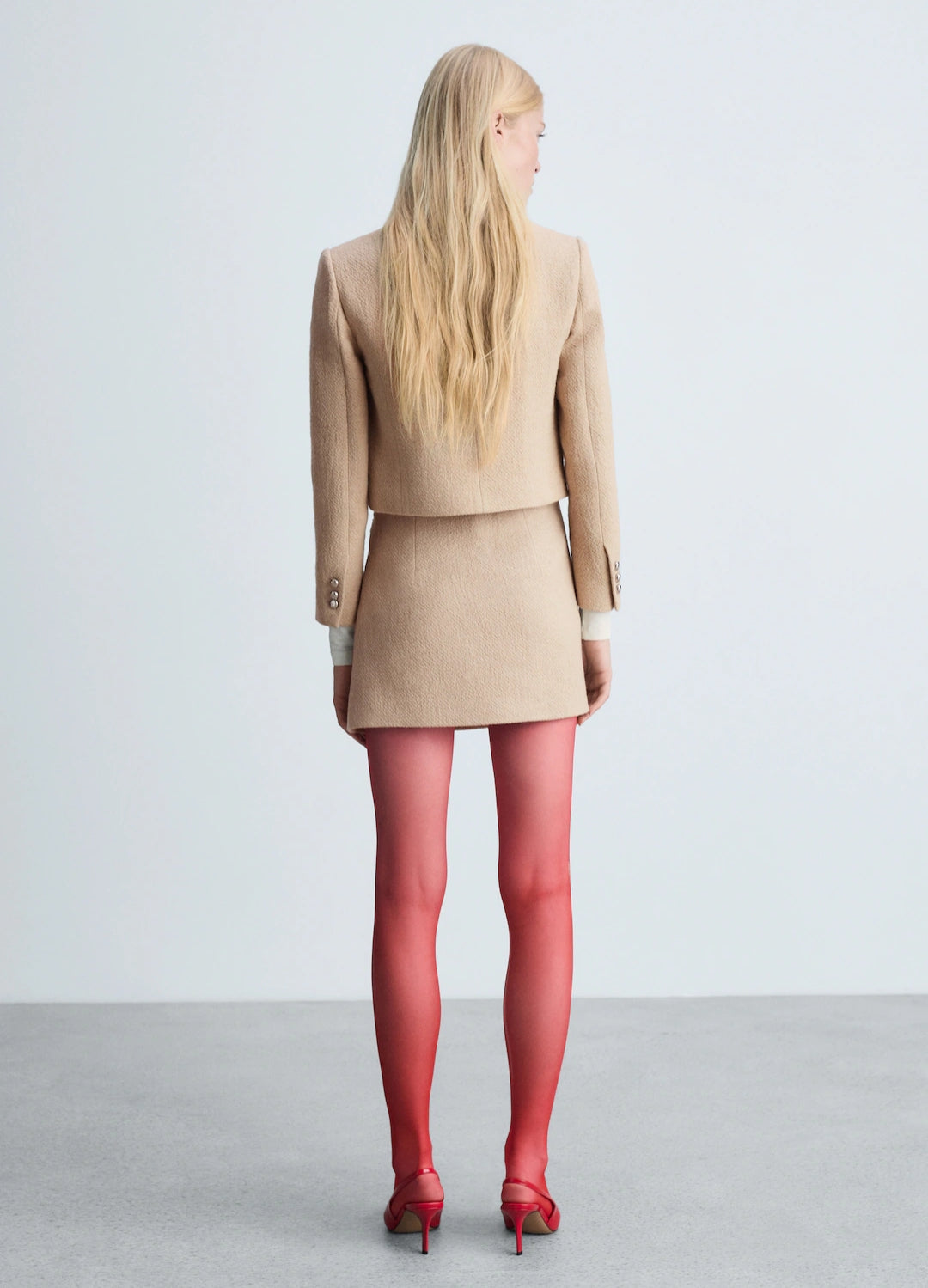 VESTE CROP BOUTONS MANGO