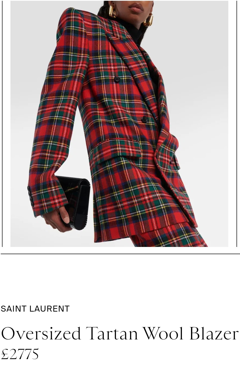 VESTE À CARREAUX TARTAN SFERA