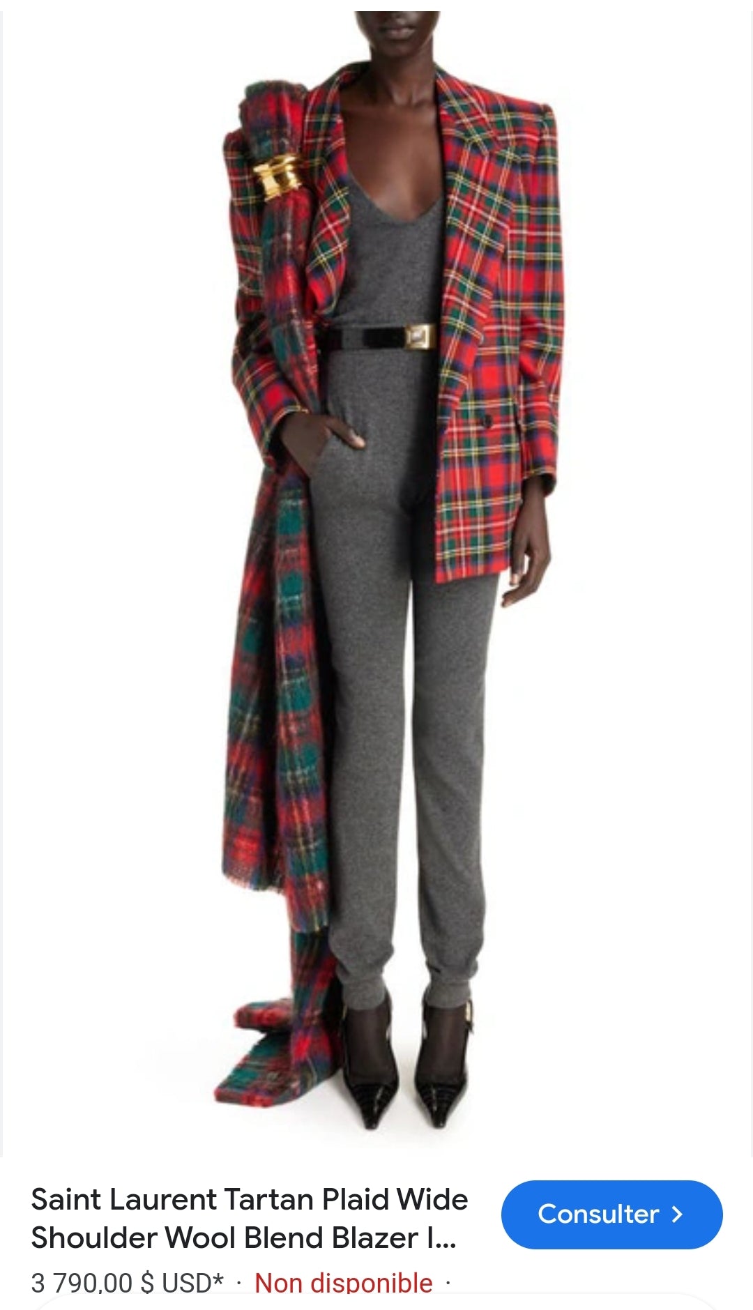 VESTE À CARREAUX TARTAN SFERA