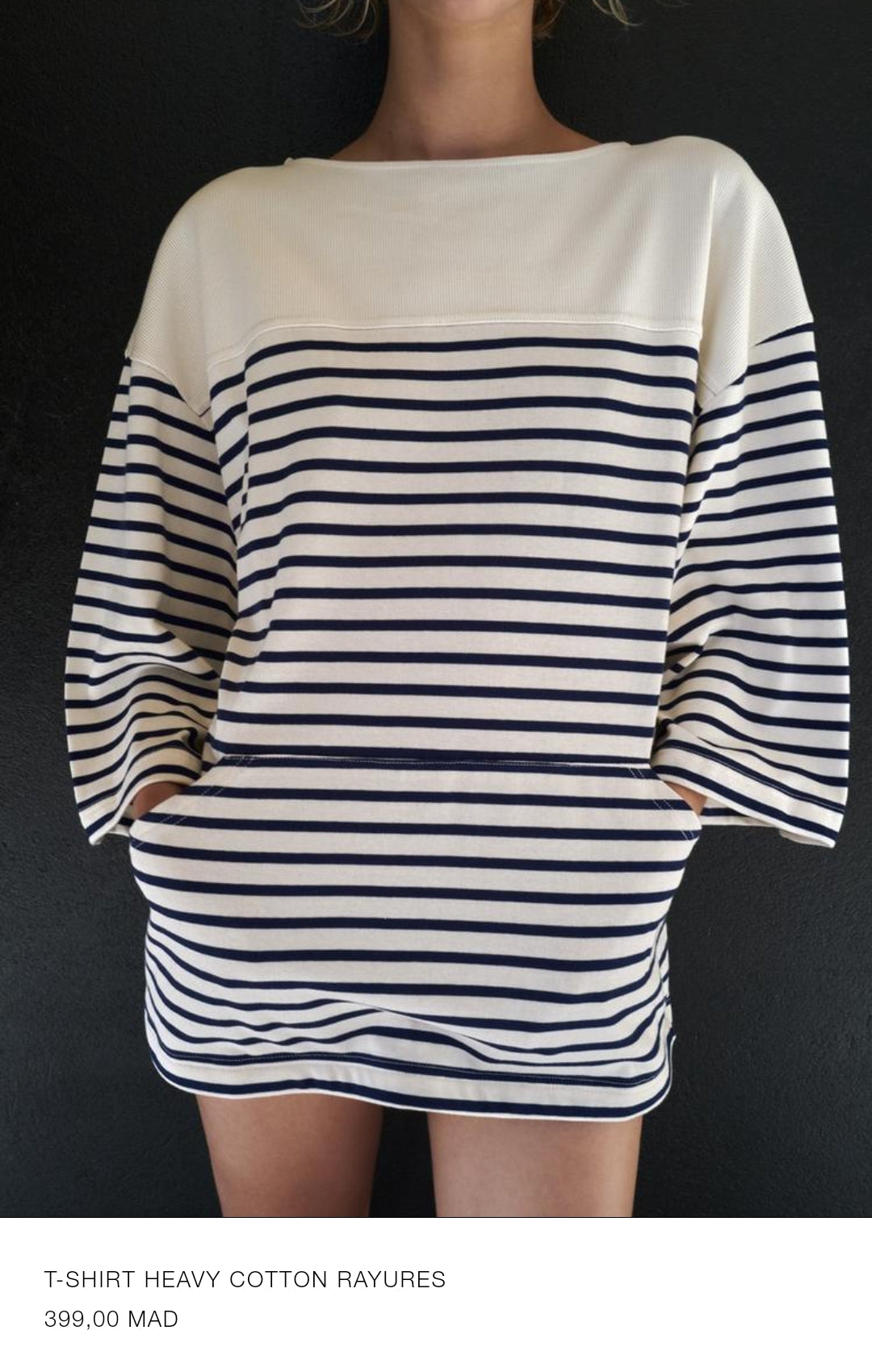 T-SHIRT HEAVY COTTON RAYURES