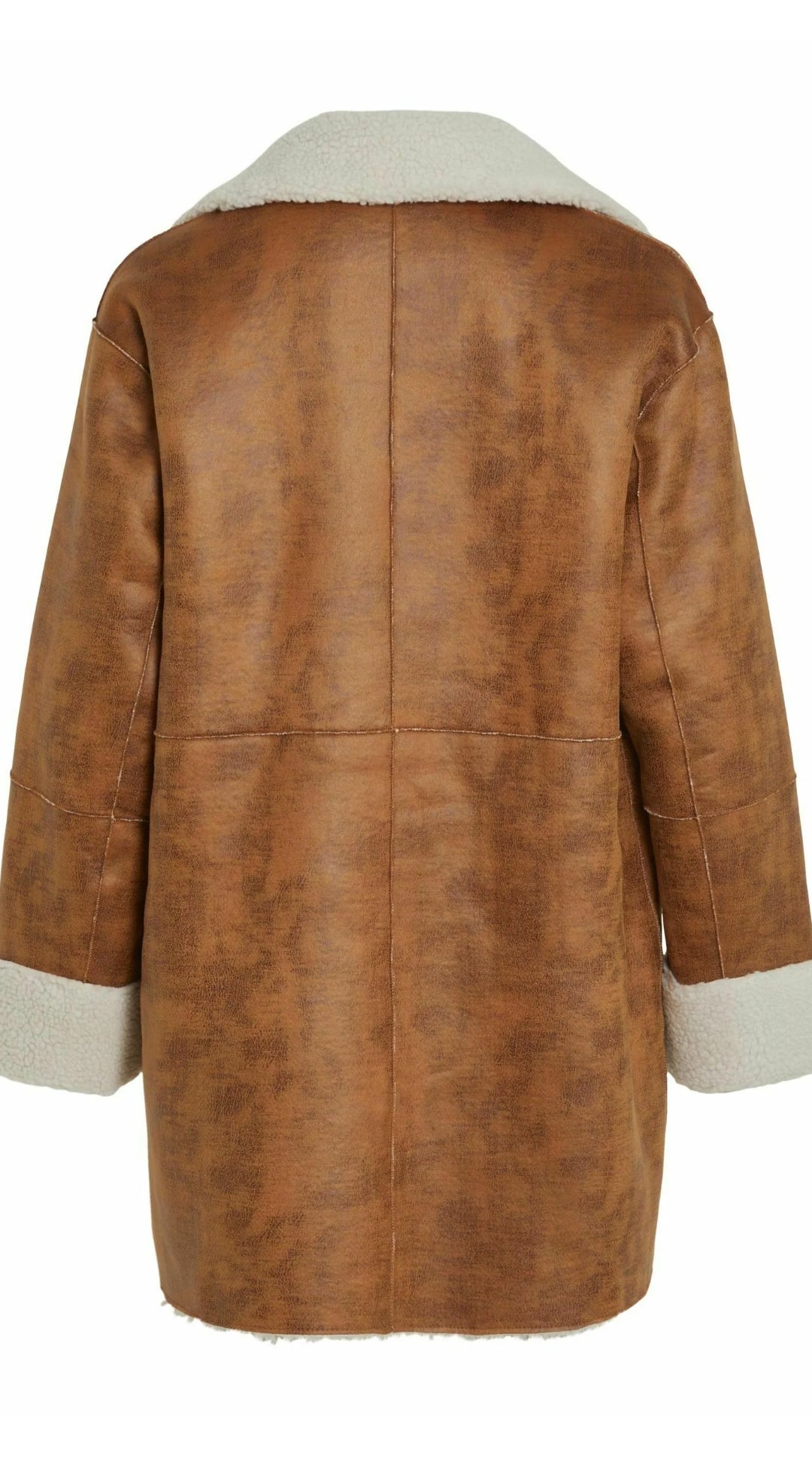 VILA WENDBARER - SHORT COAT -CARAMEL