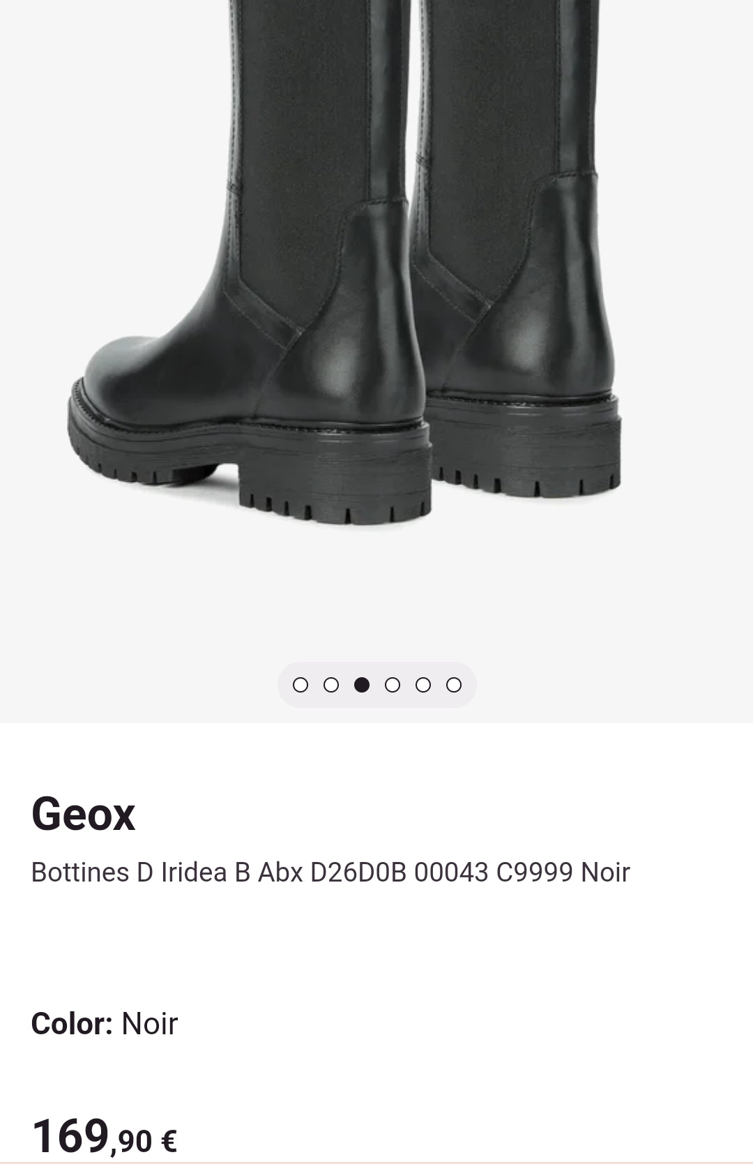 GEOX BOTTINES D IRIDEA B ABX B -NOIR