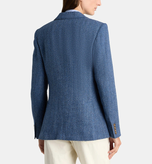 MASSIMO DUTTI BLAZER DÉLAVÉ BLEU