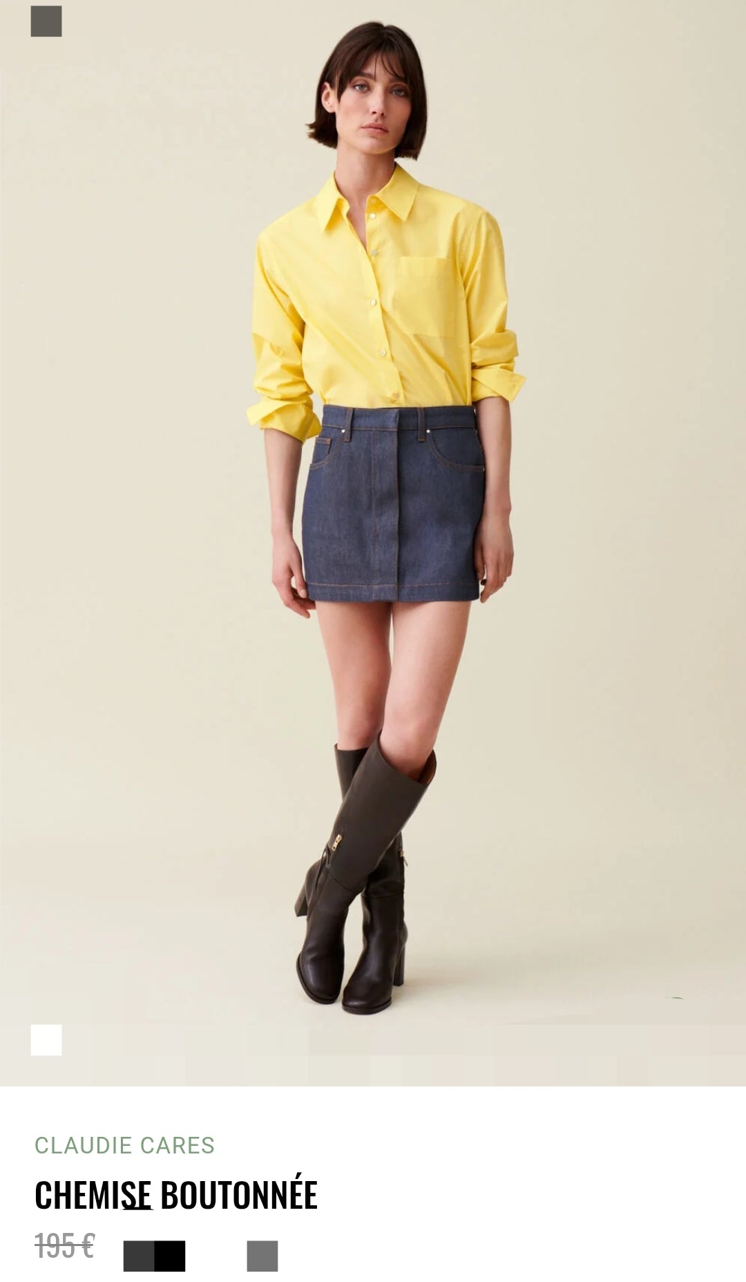CLAUDIE PIERLOT CHEMISE BOUTONNÉE
