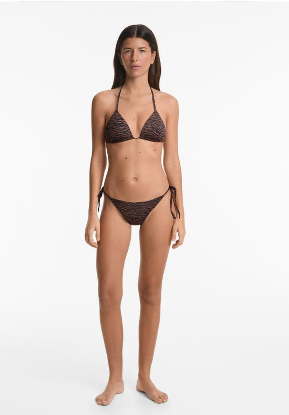 OYSHO HAUT TRIANGLE | MEDIUM-COVERAGE JACQUARD TIE BIKINI BRIEFS