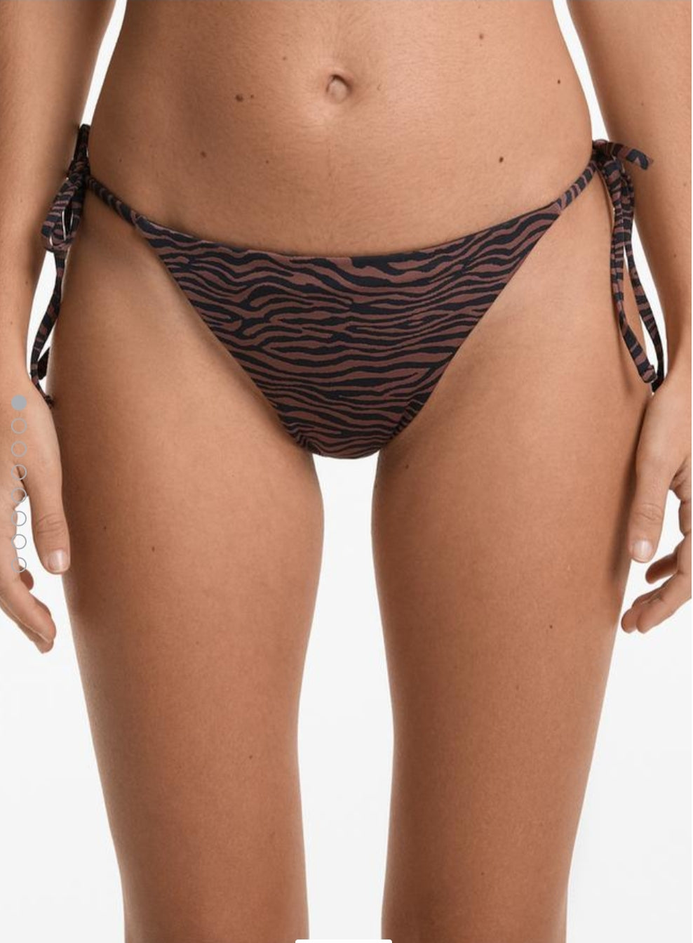 OYSHO HAUT TRIANGLE | MEDIUM-COVERAGE JACQUARD TIE BIKINI BRIEFS