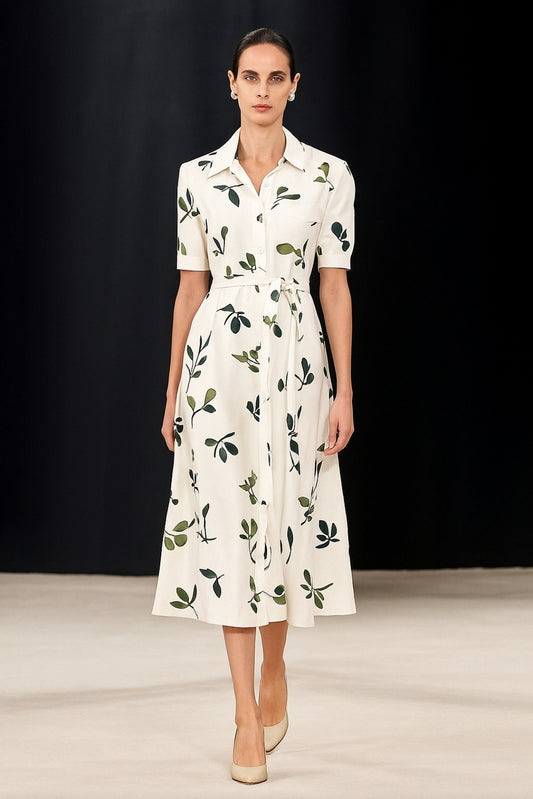 ROBE CHEMISE FLEURIE ZW COLLECTION