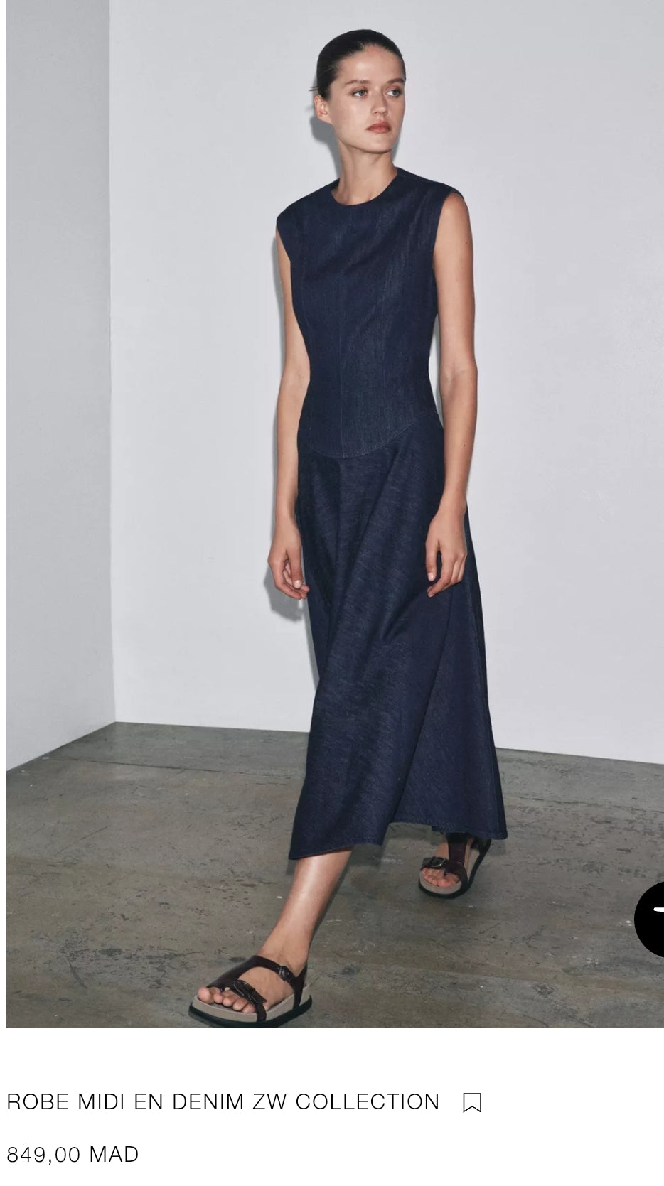 ROBE MIDI EN DENIM ZW COLLECTION