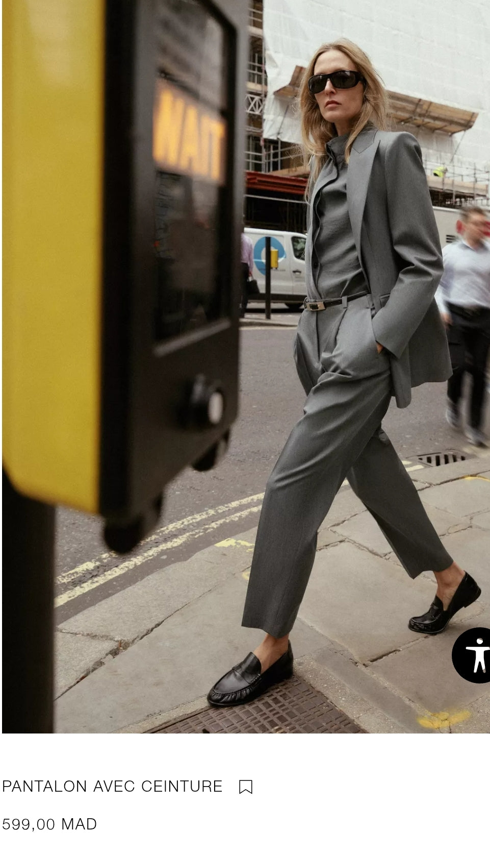 ENSEMBLE VESTE À BOUTONNAGE CROISÉ | PANTALON AVEC CEINTURE DIFFÉRENTE