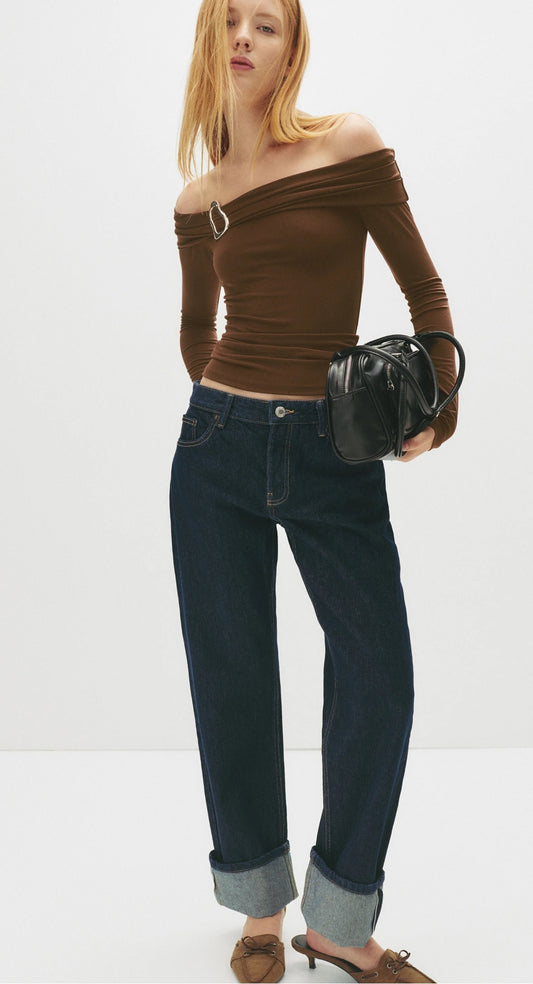 T-SHIRT Ã MANCHES LONGUES BARDOT WITH&nbsp;