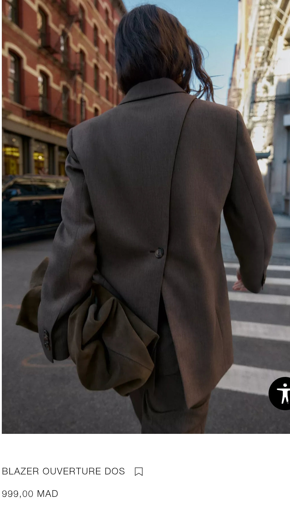 ENSEMBLE BLAZER OUVERTURE DOS | PANTALON BAS BOUTONS