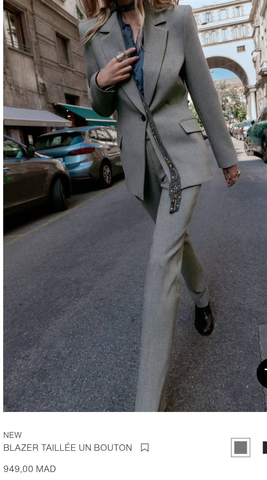 BLAZER TAILLÉE UN BOUTON