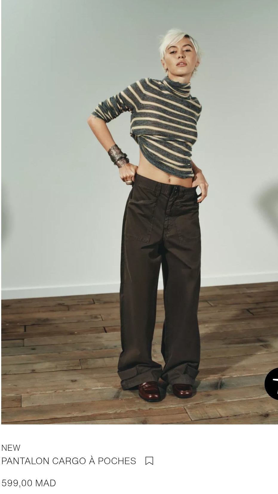 PANTALON CARGO À POCHES