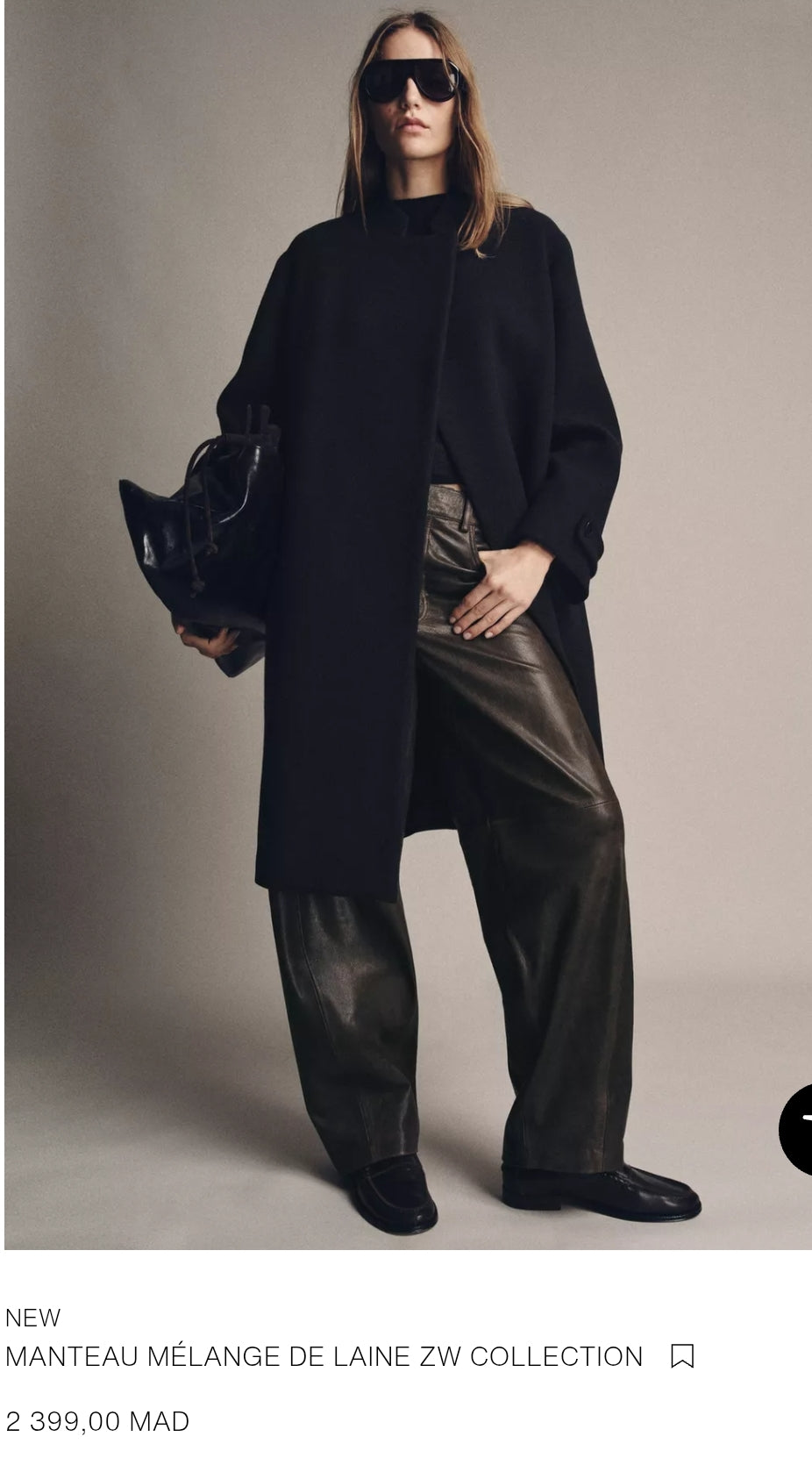 MANTEAU MÉLANGE DE LAINE ZW COLLECTION