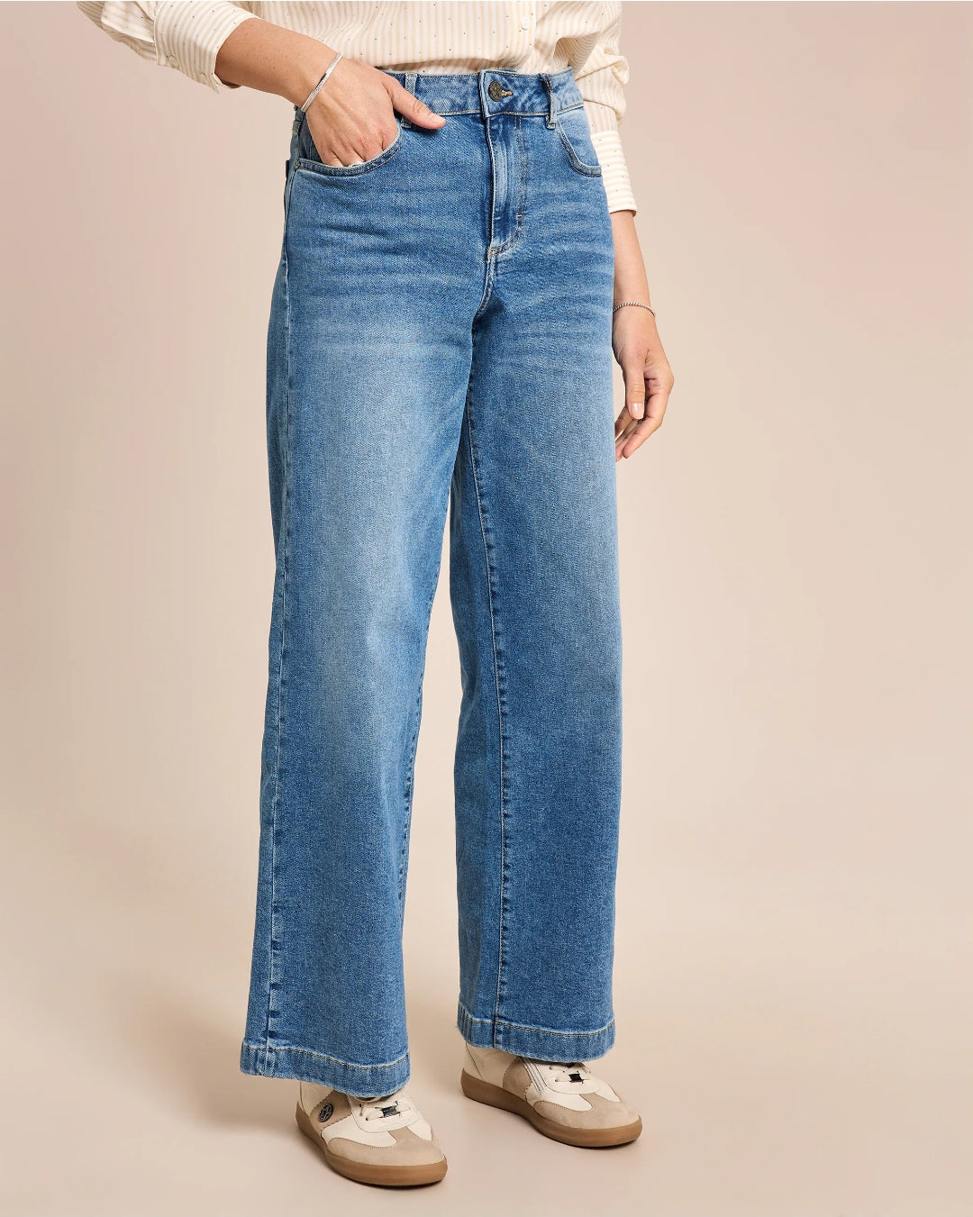 JEAN À JAMBES LARGES