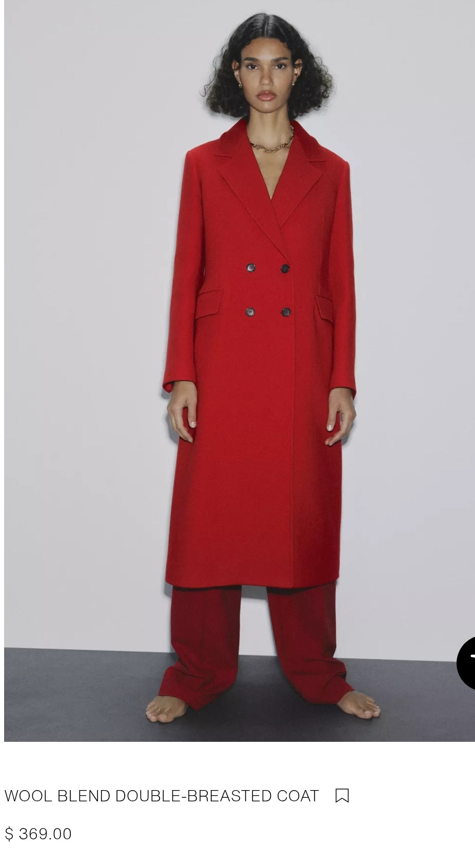 MANTEAU CROISÉ EN MÉLANGE DE LAINE