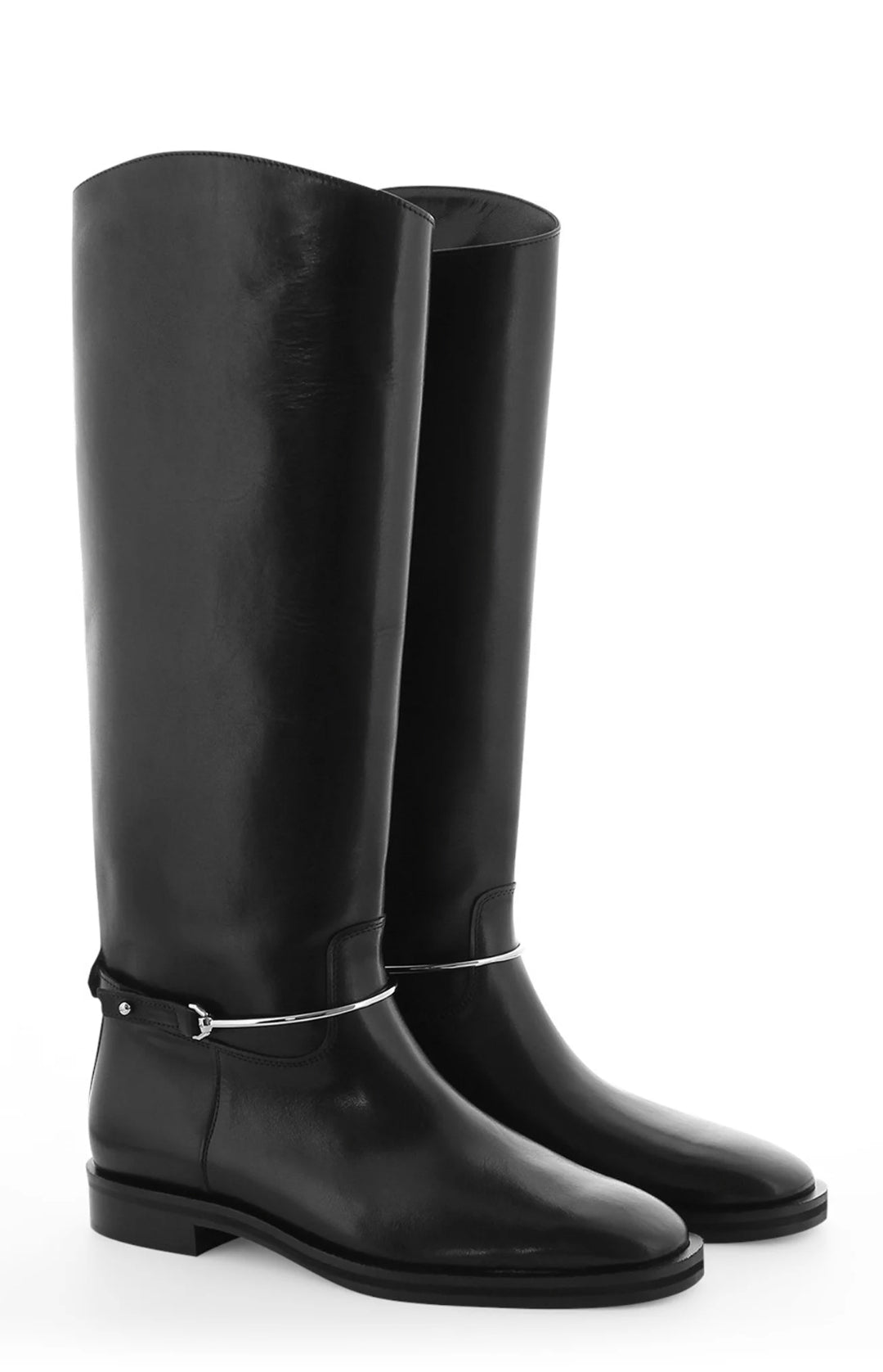 BOTTES EN CUIR AVEC ÉTRIER