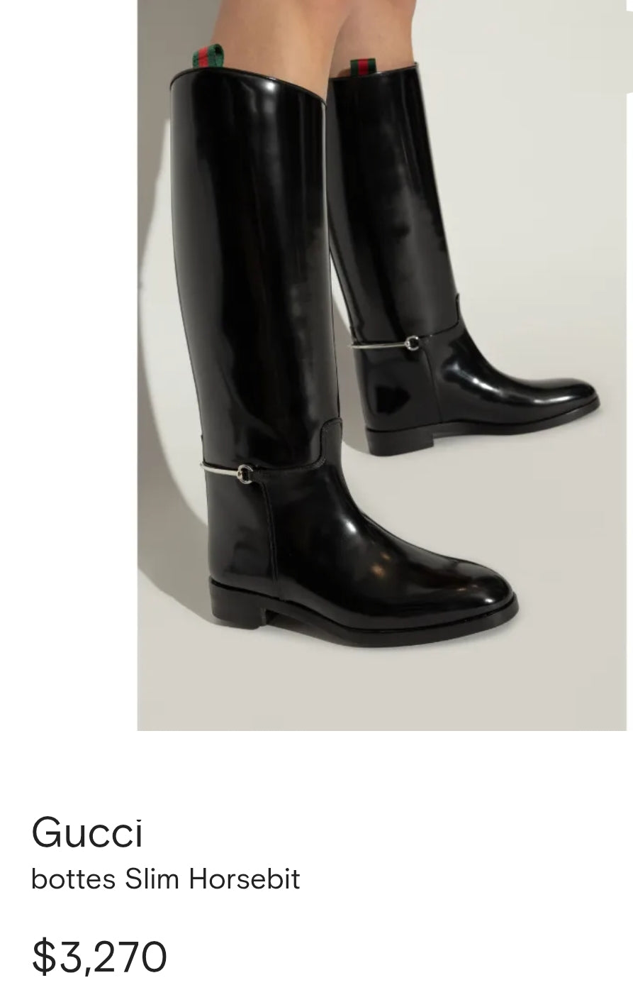 BOTTES EN CUIR AVEC ÉTRIER
