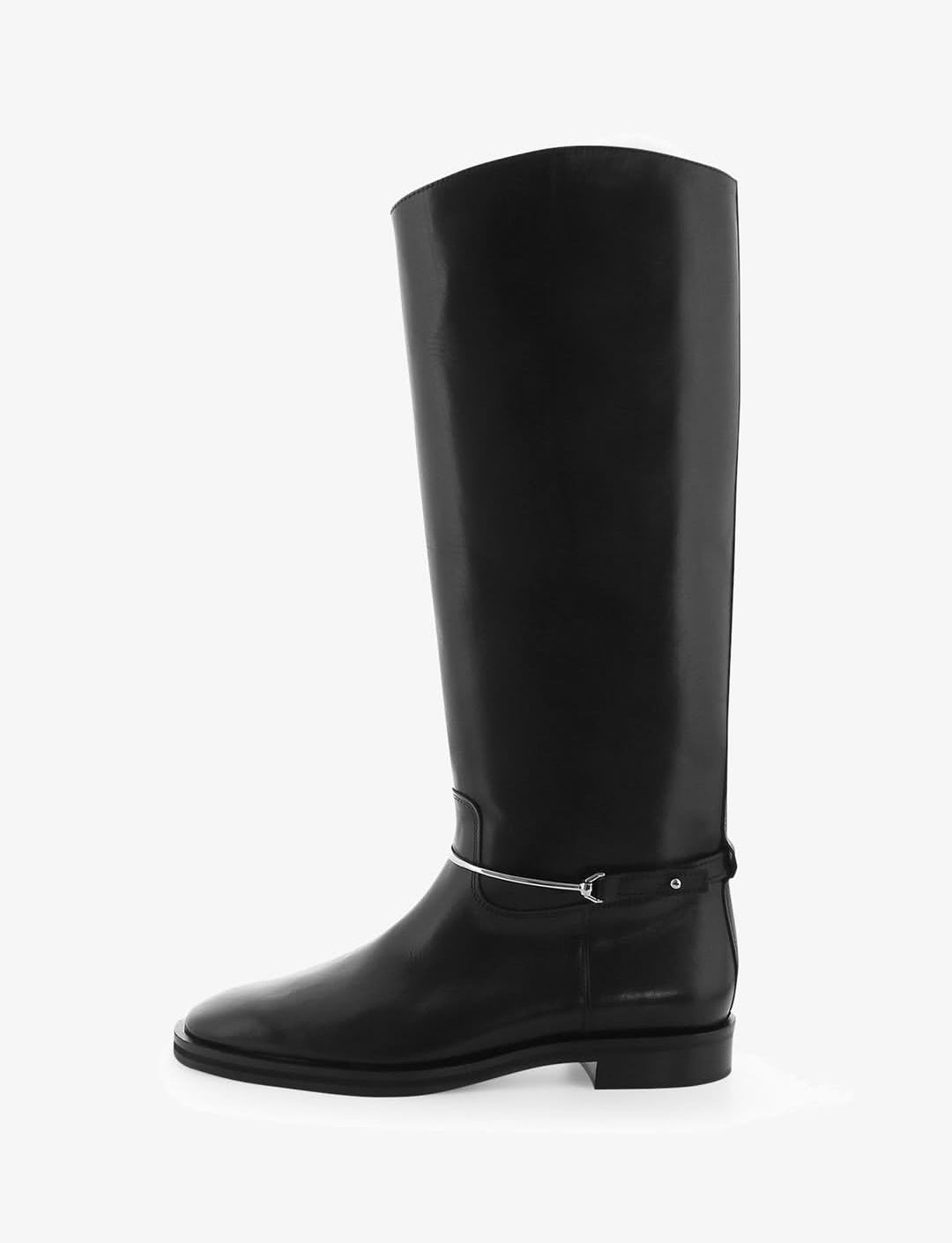 BOTTES EN CUIR AVEC ÉTRIER
